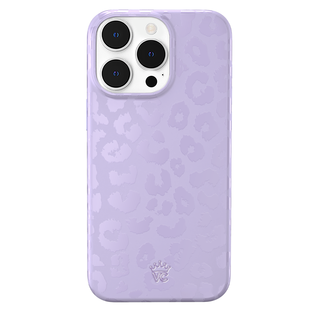 Lilac Leopard iPhone Case – Trendy Protective Phone Cover