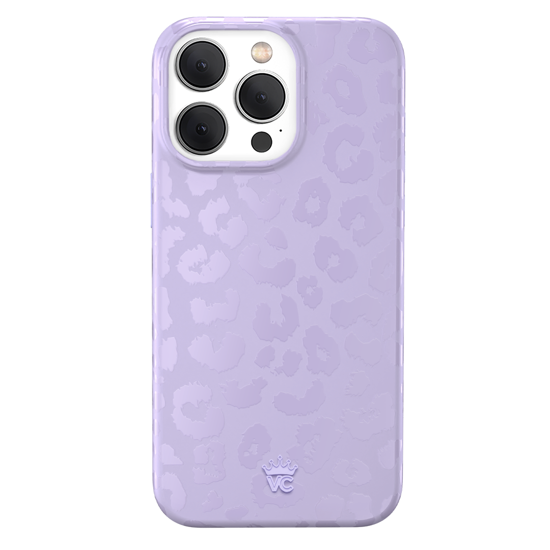 Lilac Leopard iPhone Case – Trendy Protective Phone Cover