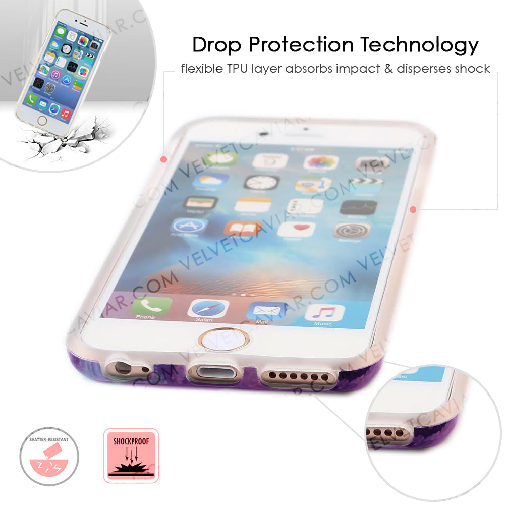 Purple Stone Marble iPhone Case – Luxury Aesthetic Phone Cover
