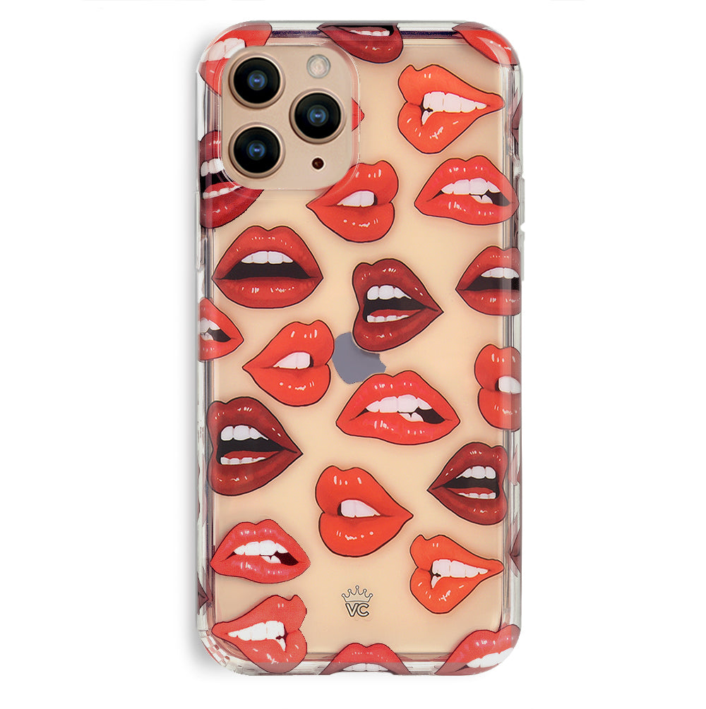 Red Lips iPhone Case – Chic Designer-Style Phone Cover