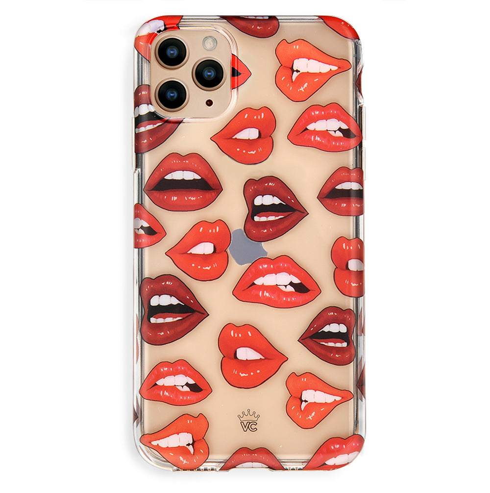Red Lips iPhone Case – Chic Designer-Style Phone Cover