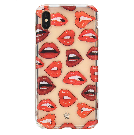 Red Lips iPhone Case – Chic Designer-Style Phone Cover