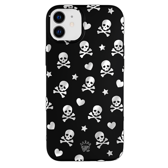 Chrome Skulls iPhone Case – Aesthetic Shockproof Phone Cover
