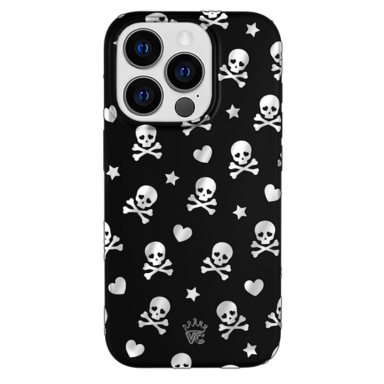 Chrome Skulls iPhone Case – Aesthetic Shockproof Phone Cover