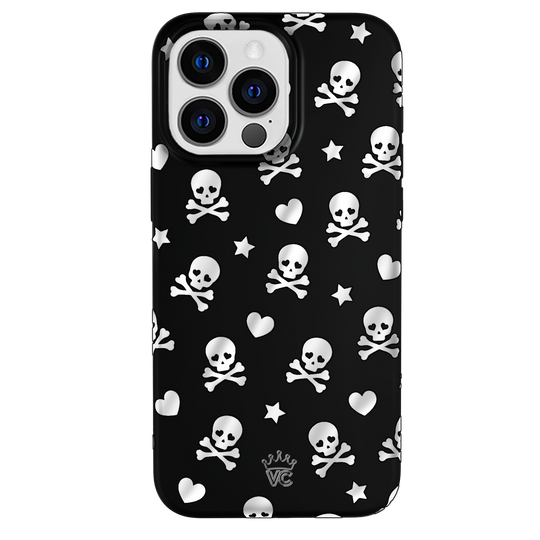 Chrome Skulls iPhone Case – Aesthetic Shockproof Phone Cover