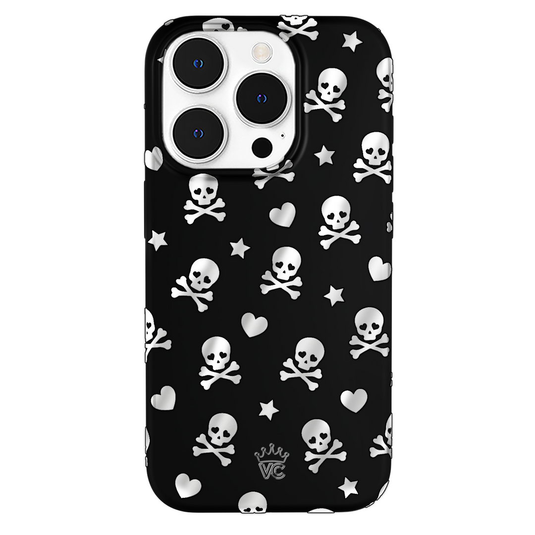 Chrome Skulls iPhone Case – Aesthetic Shockproof Phone Cover