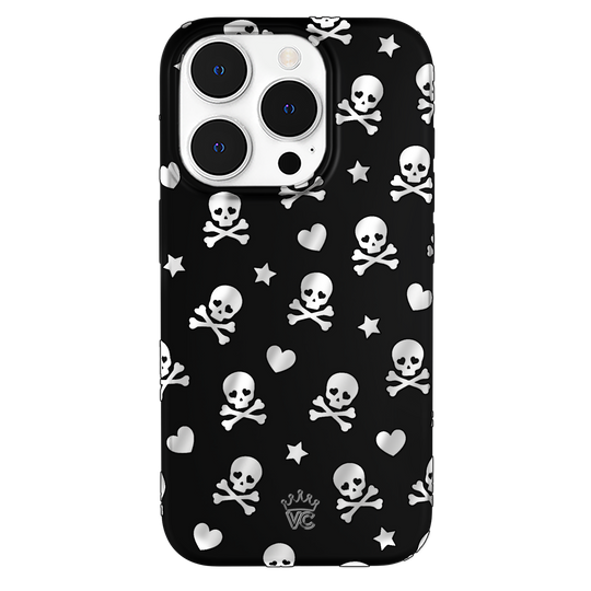 Chrome Skulls iPhone Case – Aesthetic Shockproof Phone Cover
