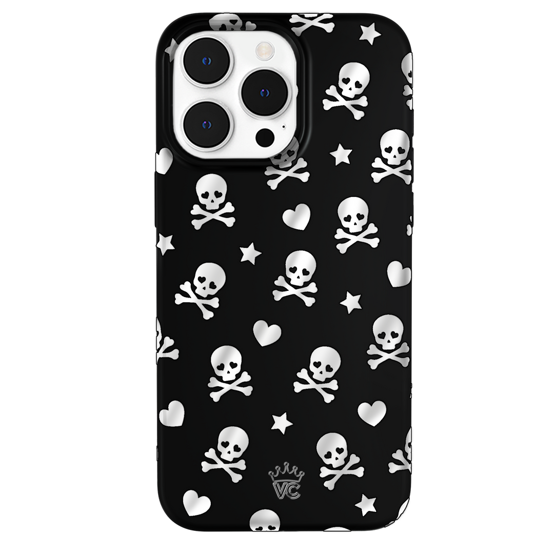 Chrome Skulls iPhone Case – Aesthetic Shockproof Phone Cover