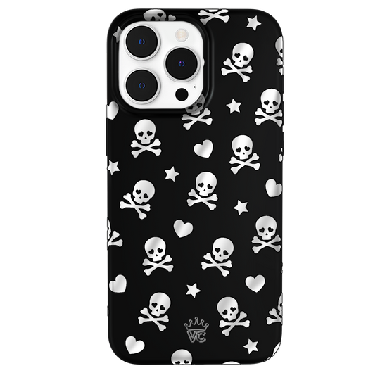 Chrome Skulls iPhone Case – Aesthetic Shockproof Phone Cover