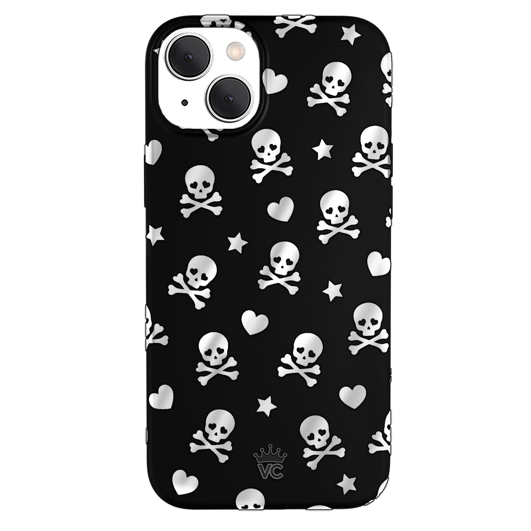 Chrome Skulls iPhone Case – Aesthetic Shockproof Phone Cover