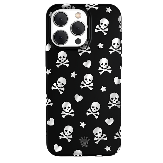 Chrome Skulls iPhone Case – Aesthetic Shockproof Phone Cover
