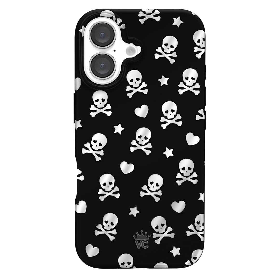 Chrome Skulls iPhone Case – Aesthetic Shockproof Phone Cover
