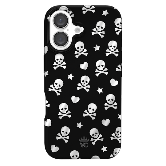 Chrome Skulls iPhone Case – Aesthetic Shockproof Phone Cover