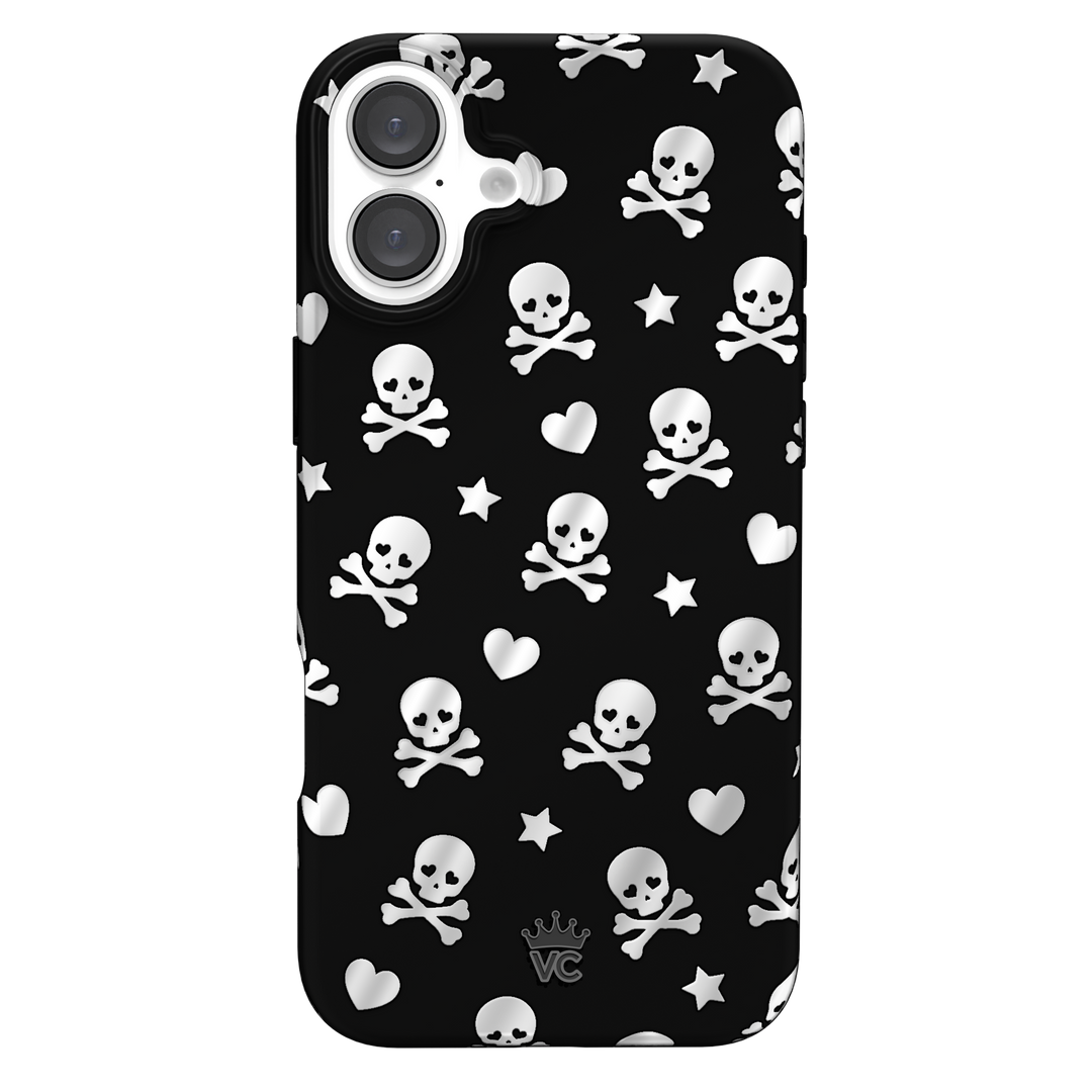 Chrome Skulls iPhone Case – Aesthetic Shockproof Phone Cover