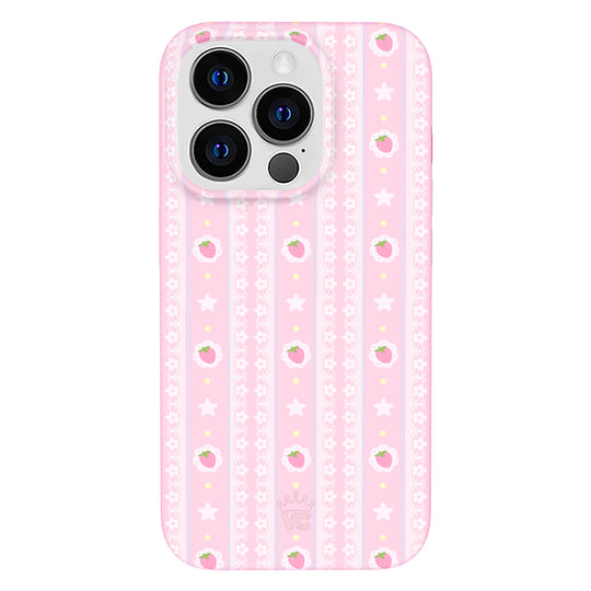 Strawberry Macaron iPhone Case – Chic Designer-Style Phone Cover