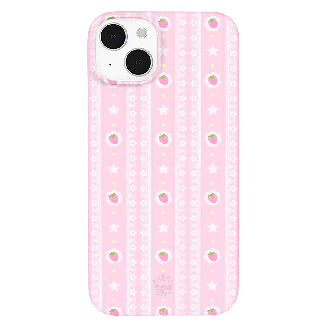 Strawberry Macaron iPhone Case – Chic Designer-Style Phone Cover