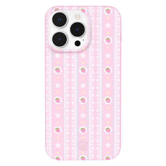 Strawberry Macaron iPhone Case – Chic Designer-Style Phone Cover