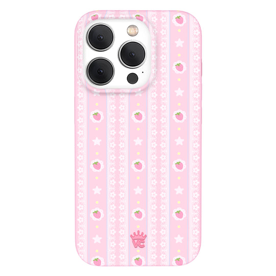 Strawberry Macaron iPhone Case – Chic Designer-Style Phone Cover