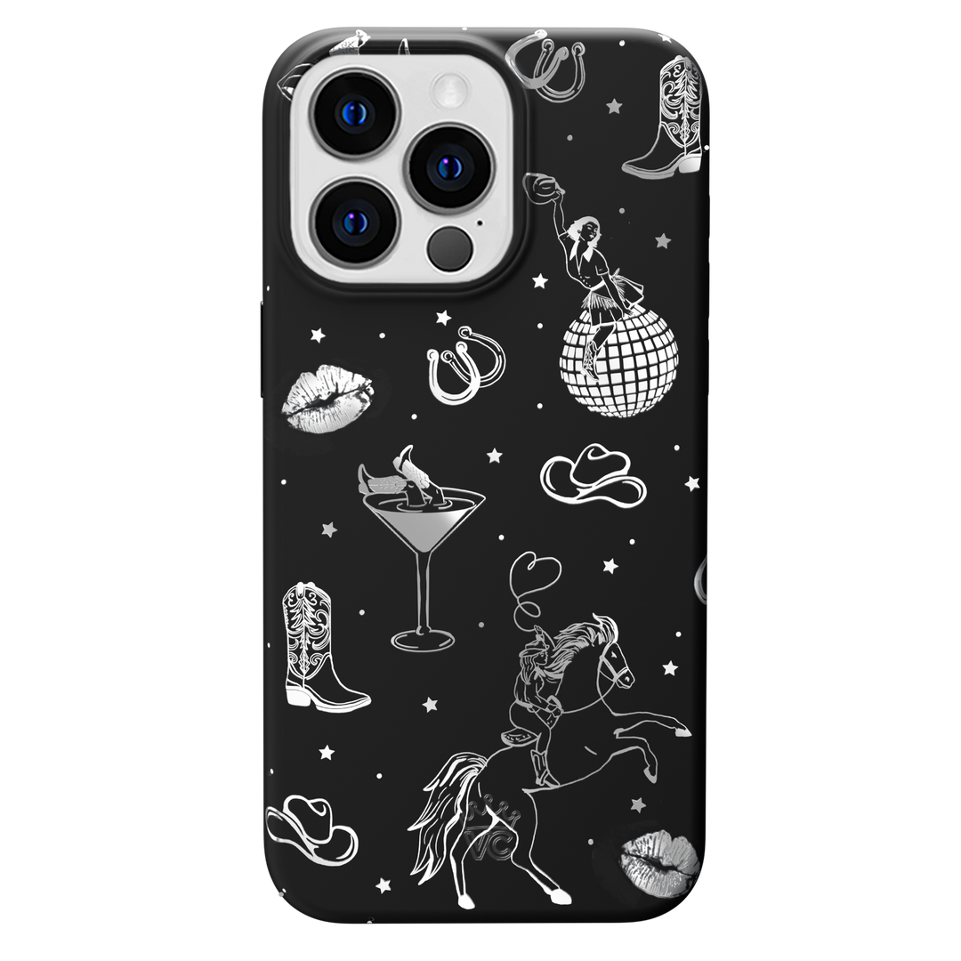 Disco Cowgirl iPhone Case – Trendy Protective Phone Cover