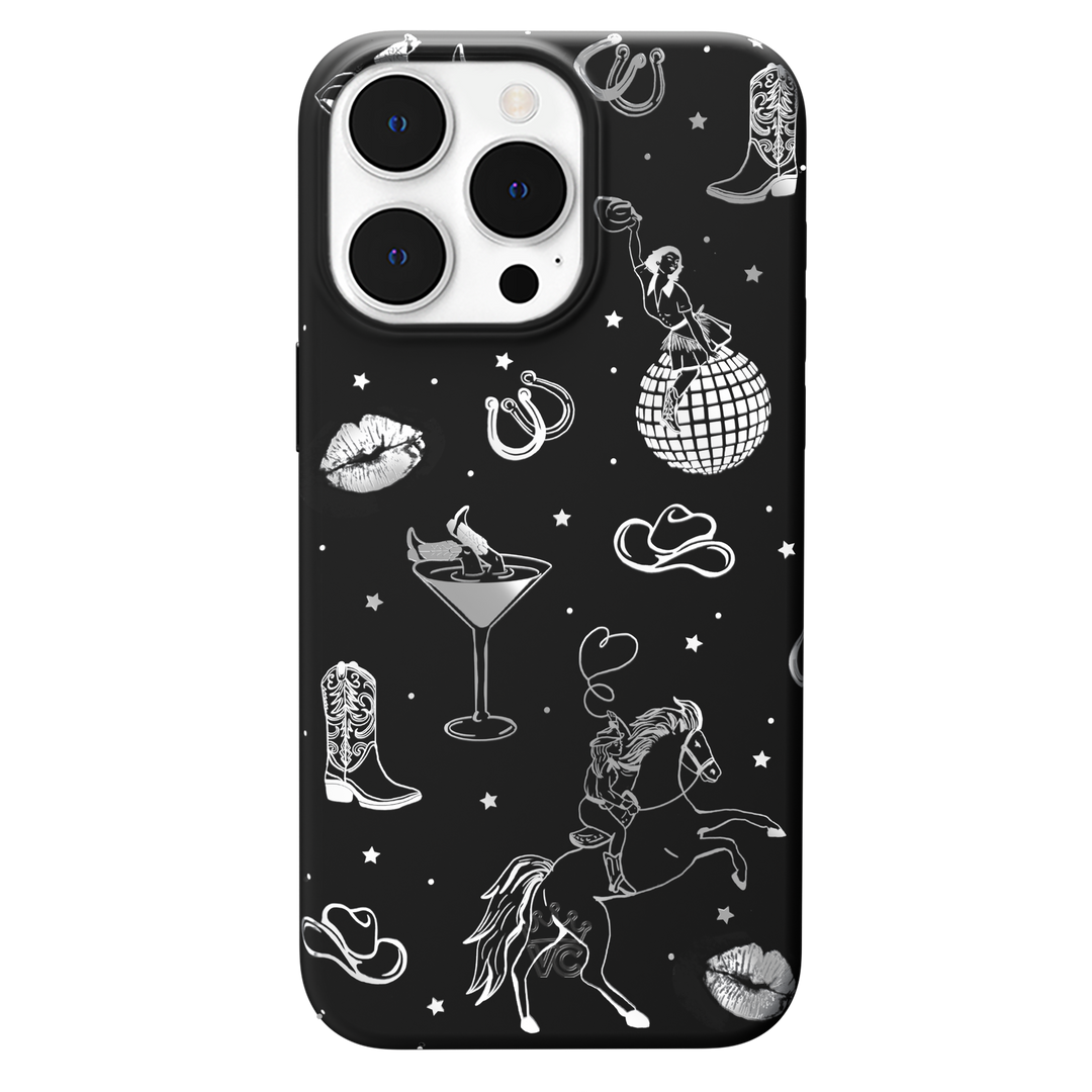 Disco Cowgirl iPhone Case – Trendy Protective Phone Cover