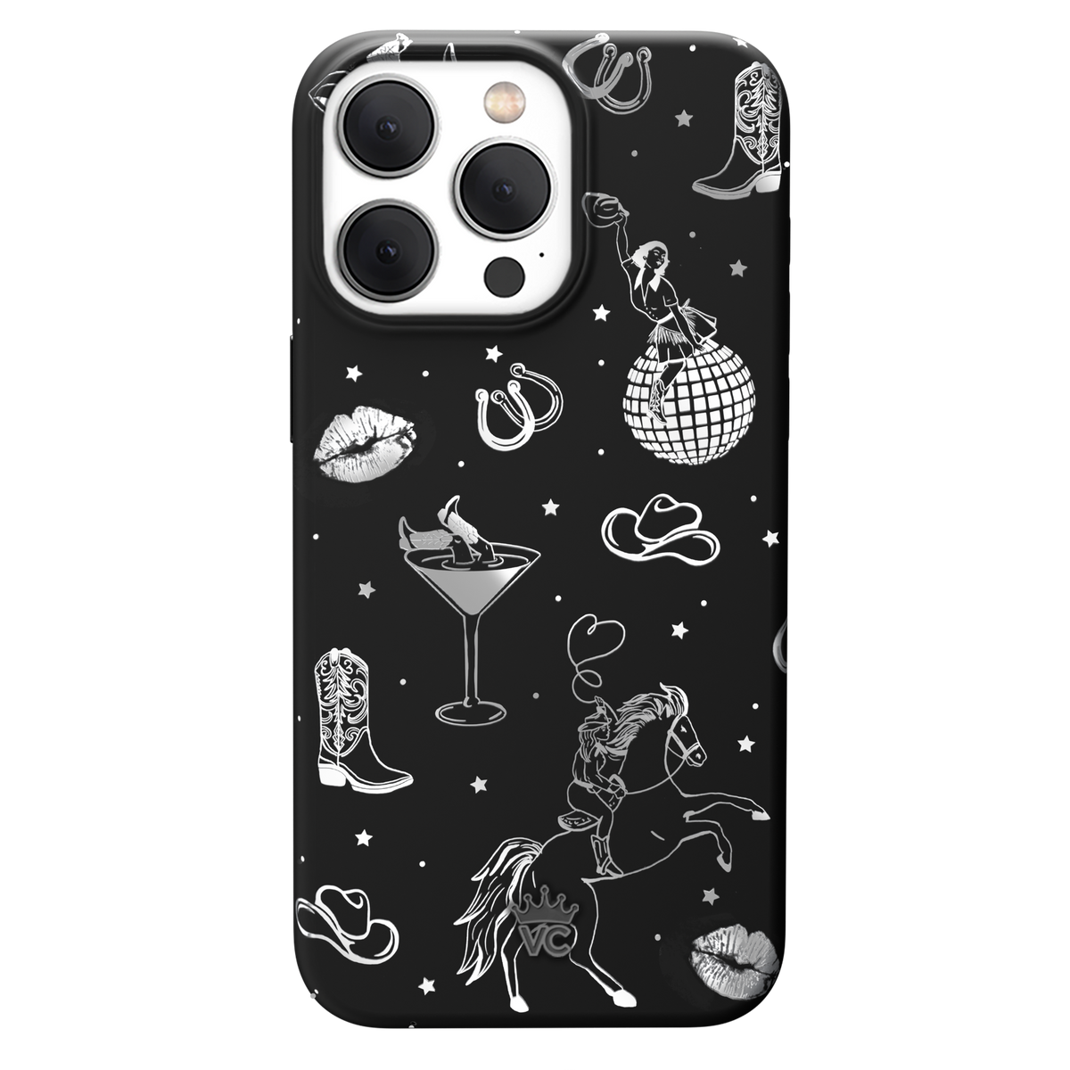 Disco Cowgirl iPhone Case – Trendy Protective Phone Cover