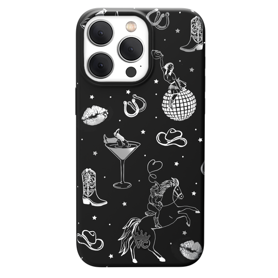 Disco Cowgirl iPhone Case – Trendy Protective Phone Cover