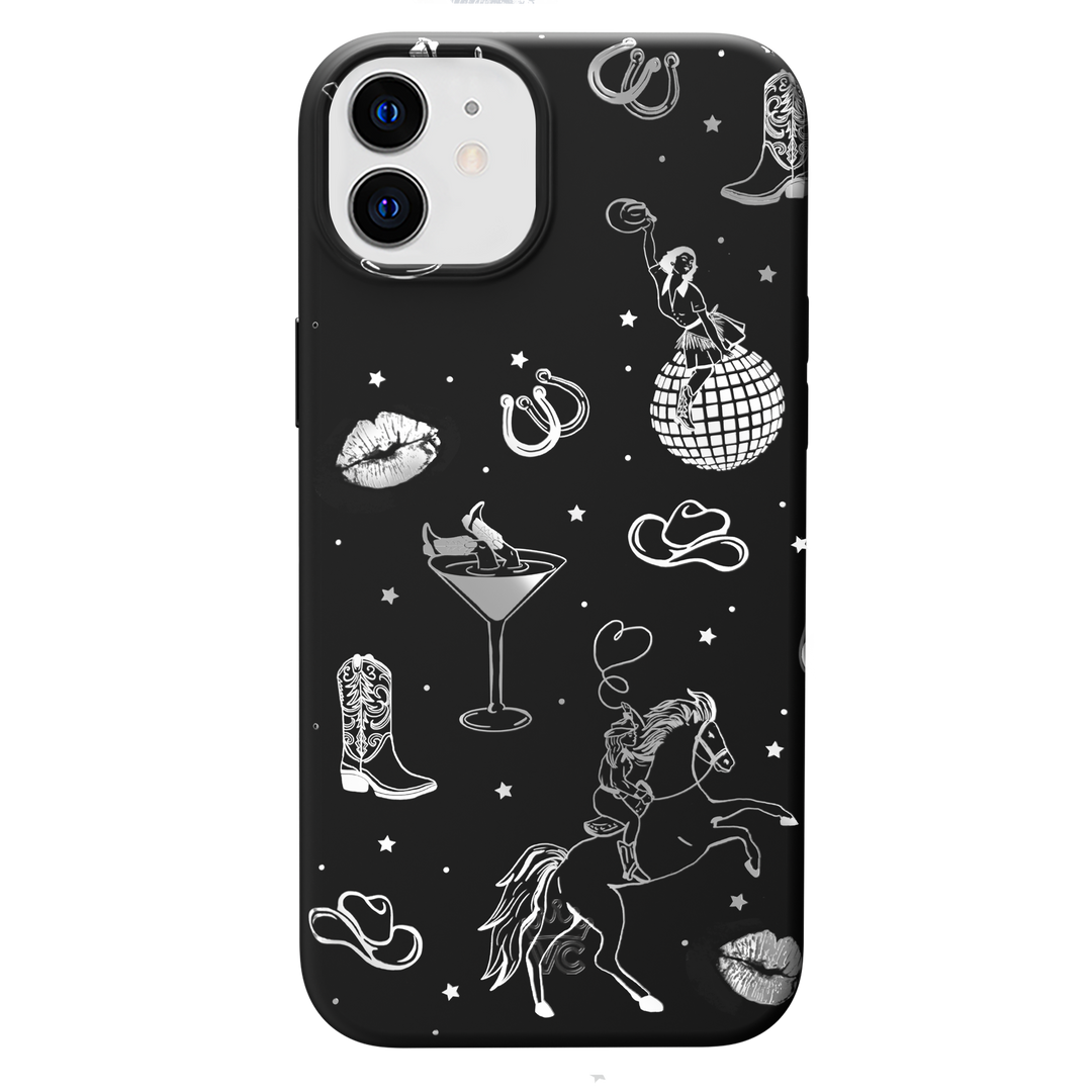 Disco Cowgirl iPhone Case – Trendy Protective Phone Cover