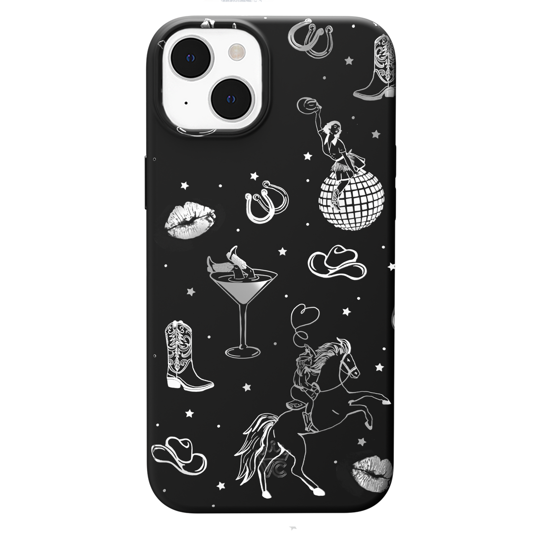 Disco Cowgirl iPhone Case – Trendy Protective Phone Cover