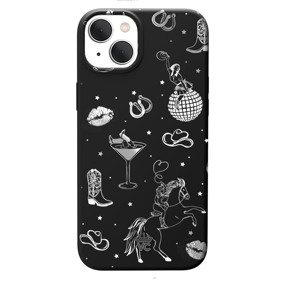 Disco Cowgirl iPhone Case – Trendy Protective Phone Cover