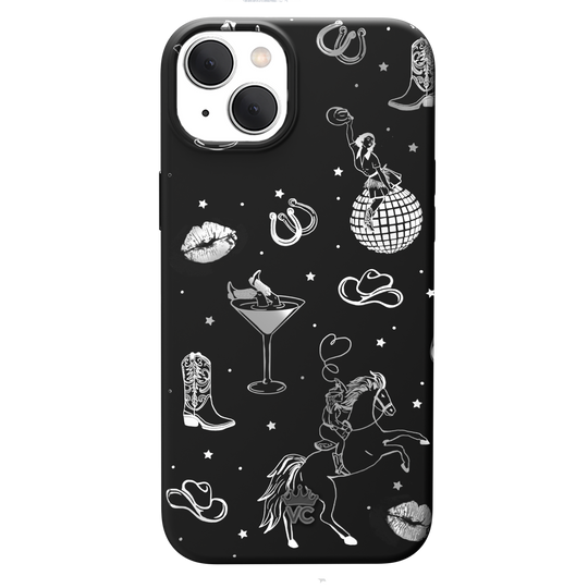 Disco Cowgirl iPhone Case – Trendy Protective Phone Cover