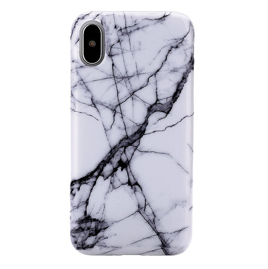 White & Gray Marble iPhone Case – Trendy Protective Phone Cover