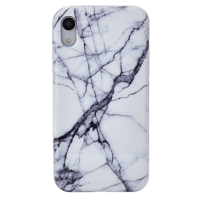 White & Gray Marble iPhone Case – Trendy Protective Phone Cover