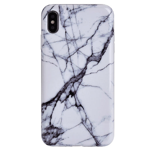 White & Gray Marble iPhone Case – Trendy Protective Phone Cover