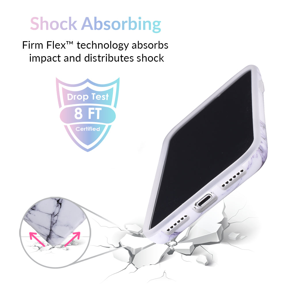 White & Gray Marble iPhone Case – Trendy Protective Phone Cover