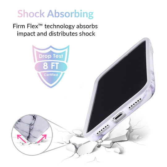 White & Gray Marble iPhone Case – Trendy Protective Phone Cover